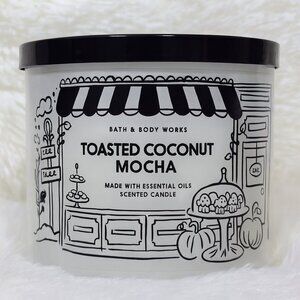 Bath & Body Works Toasted Coconut Mocha 3-Wick Candle • Limited Edition •14.5 oz